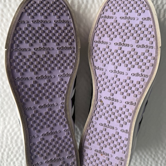 Adidas Neo Label Ortholite Comfort Foam White Purple Shoes Women's Size 8.5 - Picture 11 of 11
